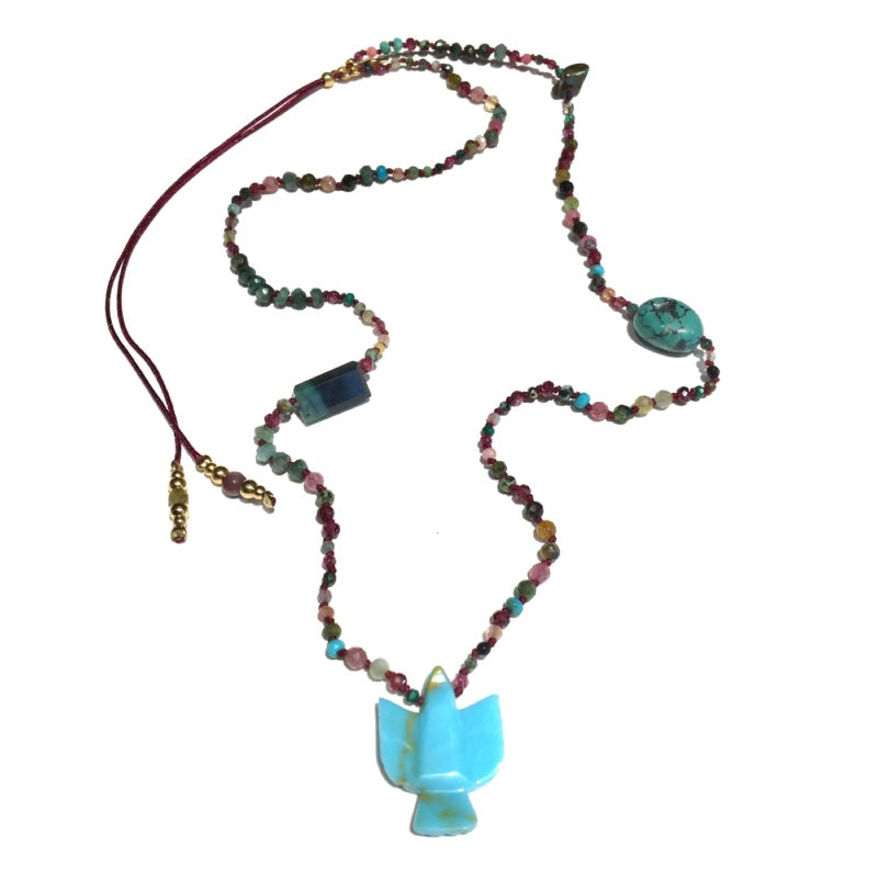 Epure bird turquoise necklace