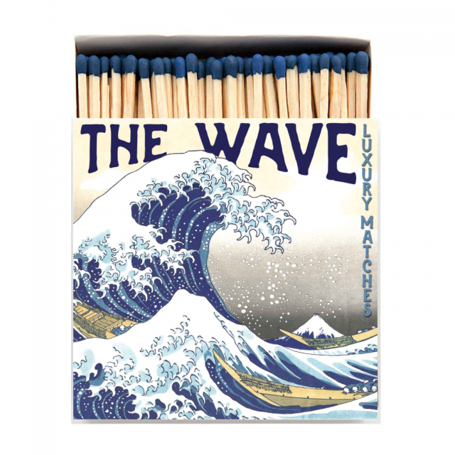 Hokusai wave matches box