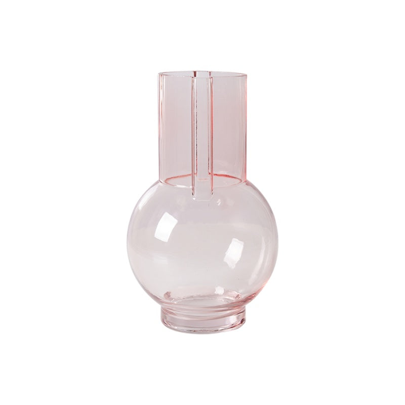 Glass vase sundae pink