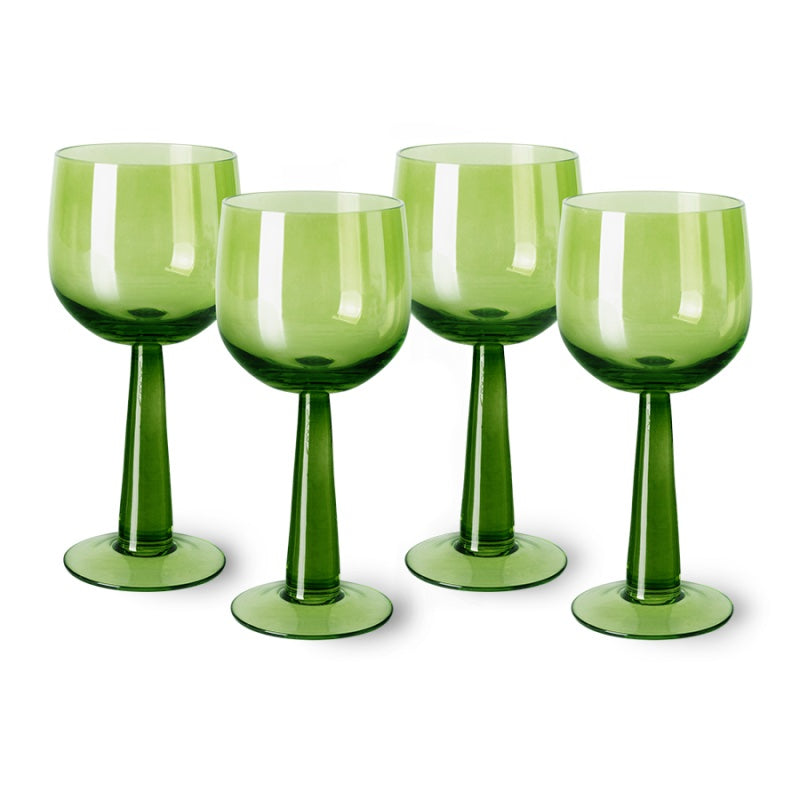 The Emeralds wine glass tall lime