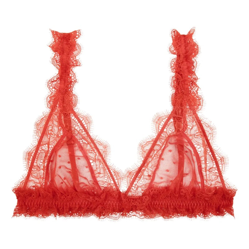 Love lace red bralette
