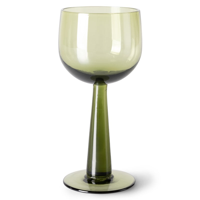 The Emeralds wine glass olive