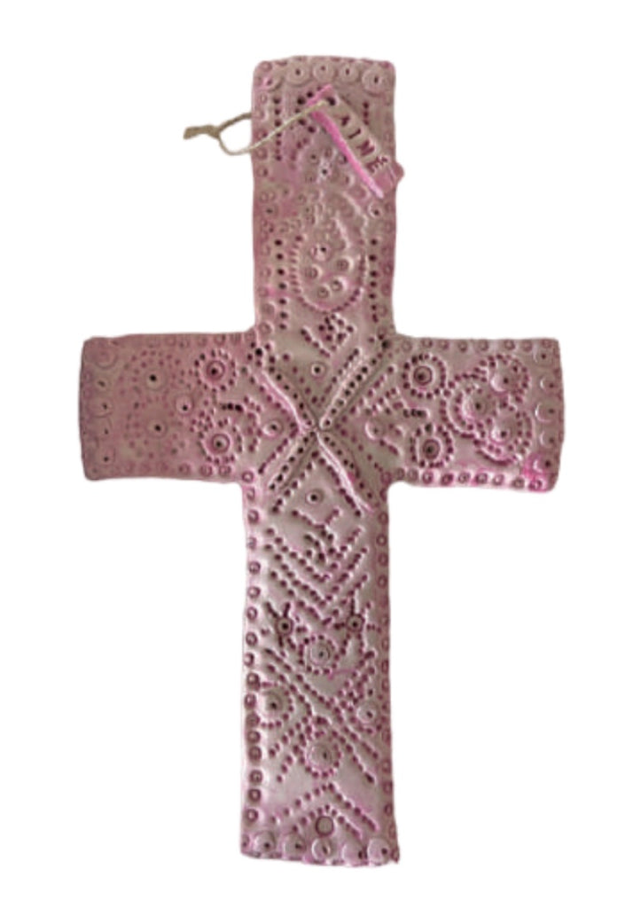 The pink bohemian cross