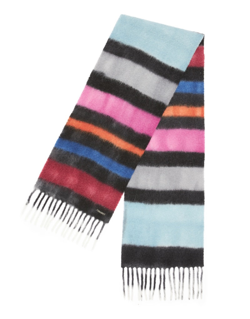 Flash stripe alpaca scarf