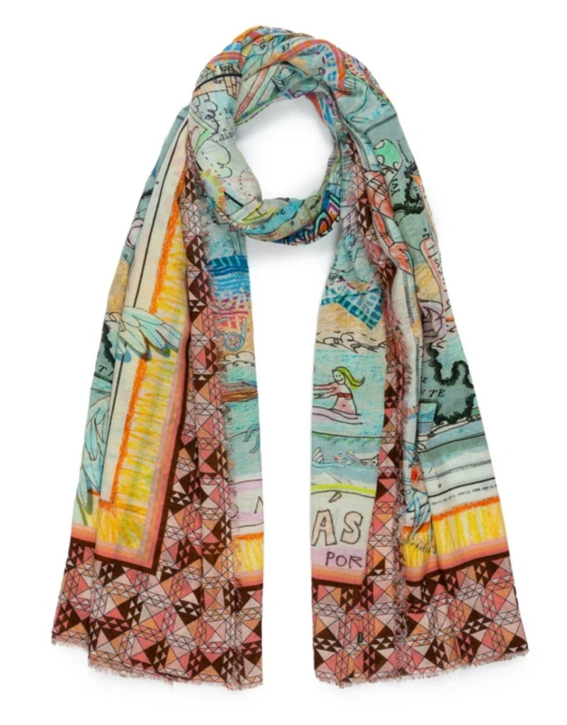 Formentera printed scarf