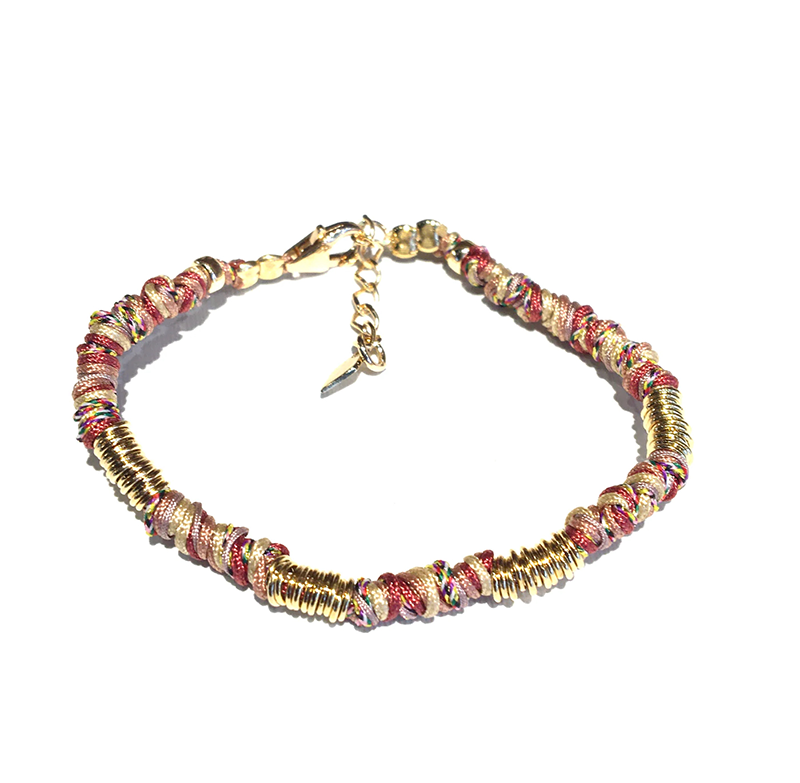 Masai bracelet 3 pink