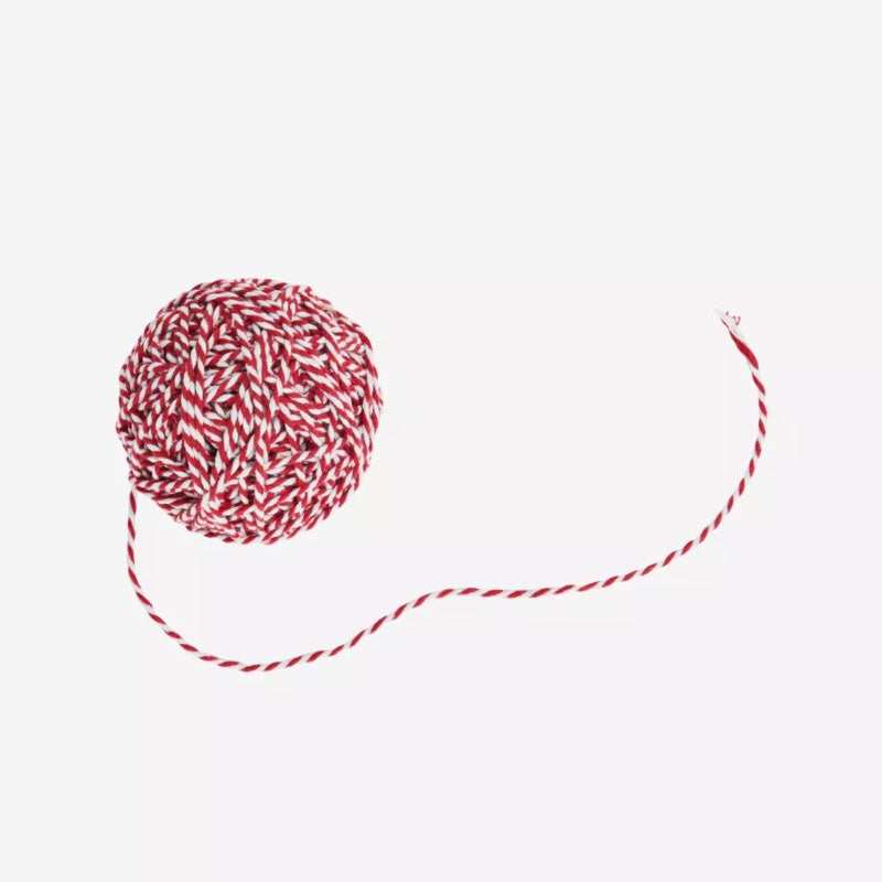 Cotton red/white string