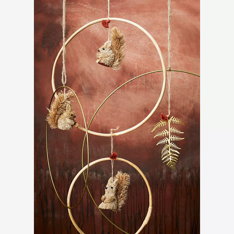 Hanging bamboo ring