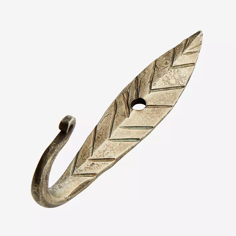 Hand forged hook leaf