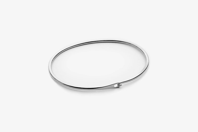 Wire simple silver bracelet